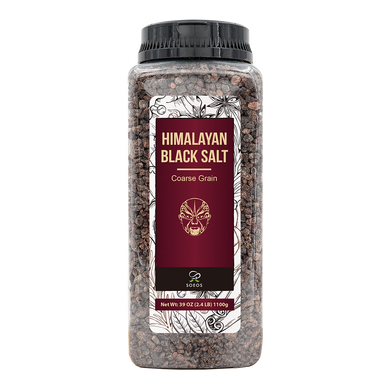 Soeos Black Himalayan Salt, 39 oz