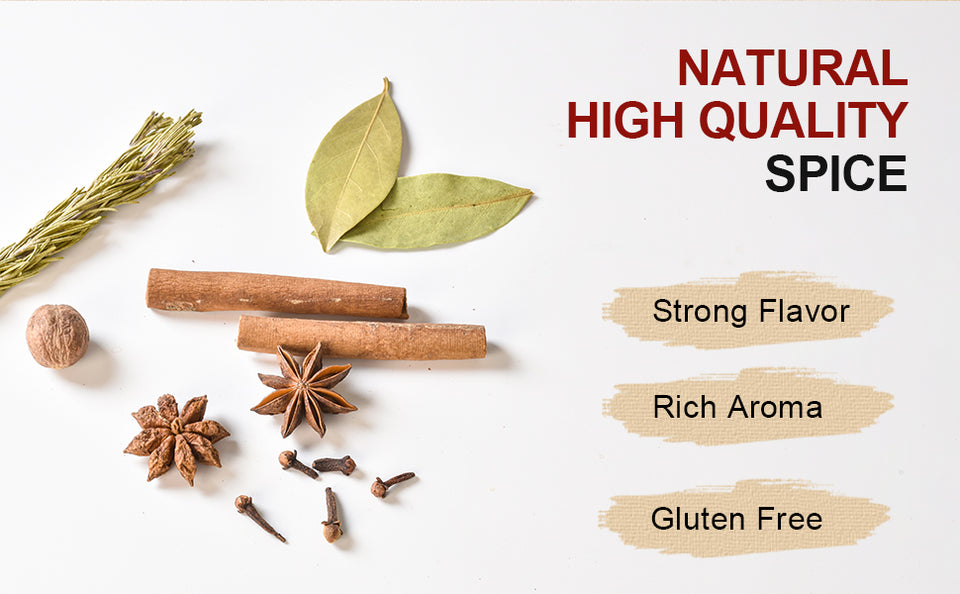 52USA Cinnamon Sticks, Star Anise, Whole Cloves - 4oz Each