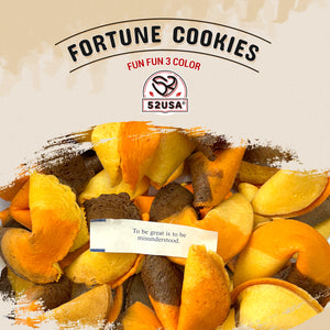 52USA Fortune Cookies 3in1 flavor  (Original, Chocolate, Orange)