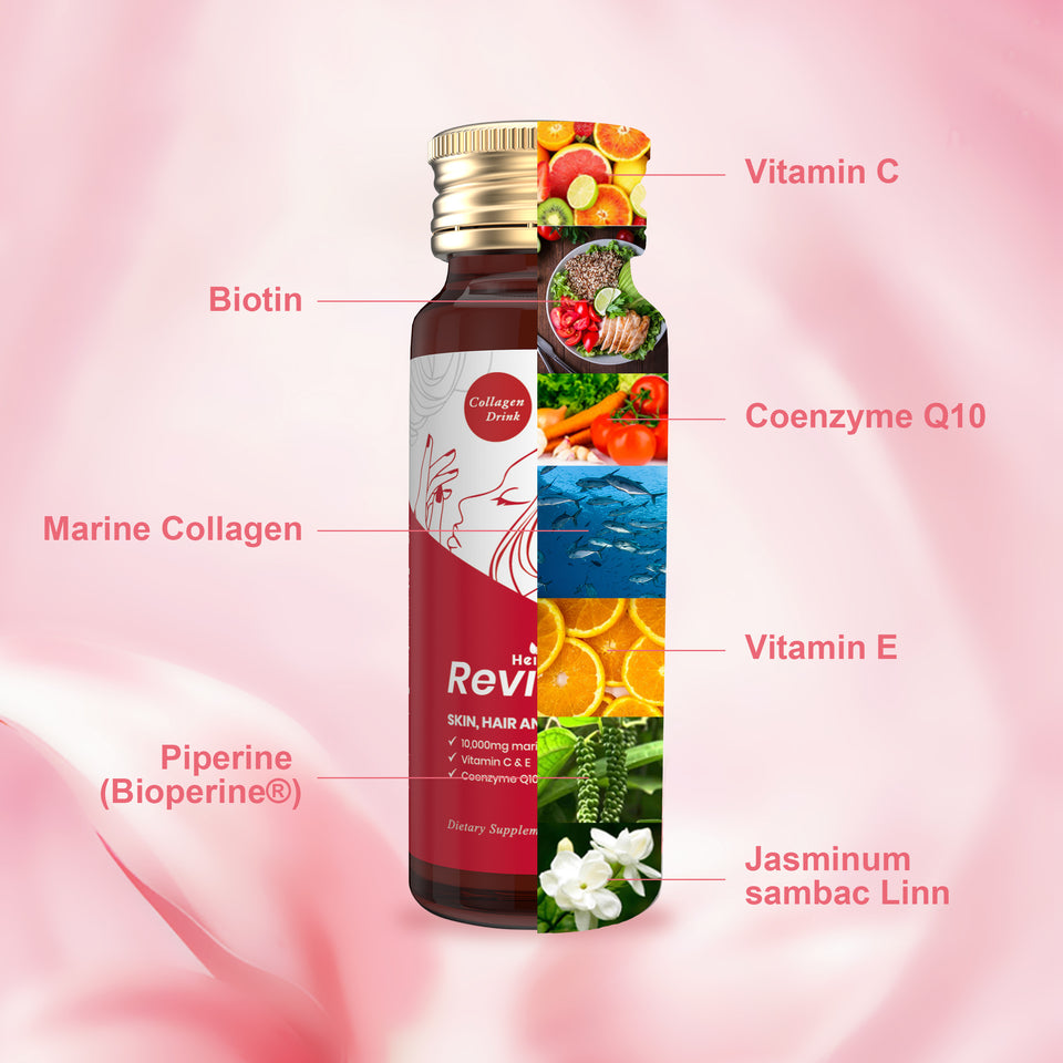 HEIVY REVIVE Collagen Drink - Skin, Hair, & Nails