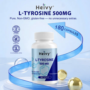 Heivy Nutricost L-Tyrosine 500mg, 180 Capsules