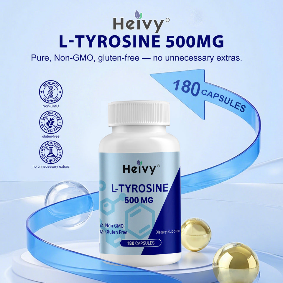 Heivy Nutricost L-Tyrosine 500mg, 180 Capsules