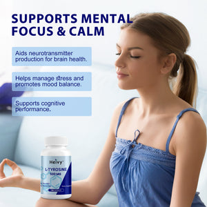 Heivy Nutricost L-Tyrosine 500mg, 180 Capsules