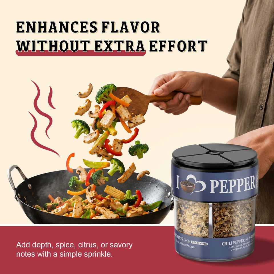 52usa Seasoning set 4in1 set of 3 (Pepper/Salt/Pasta)