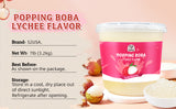 52USA Tropical Fruits Collection Popping Boba Duo: Mango + Lychee – Bursting Fruit Pearls for Milk Tea, Summer Drinks & Family Parties