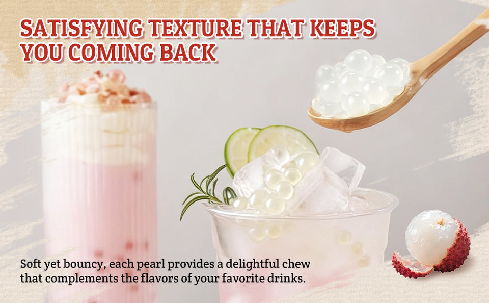 52USA Popping Boba 4 Flavor Set: Passion Fruit, Strawberry, Mango & Lychee – The Most Popular Fruit Flavors, Bursting Boba for Bubble Tea & Summer Drinks