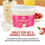 52USA Popping Boba 4 Flavor Set: Passion Fruit, Strawberry, Mango & Lychee – The Most Popular Fruit Flavors, Bursting Boba for Bubble Tea & Summer Drinks