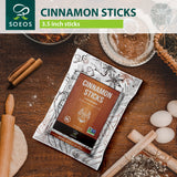 Soeos Cinnamon Sticks 3.5 in, 16oz (453g)