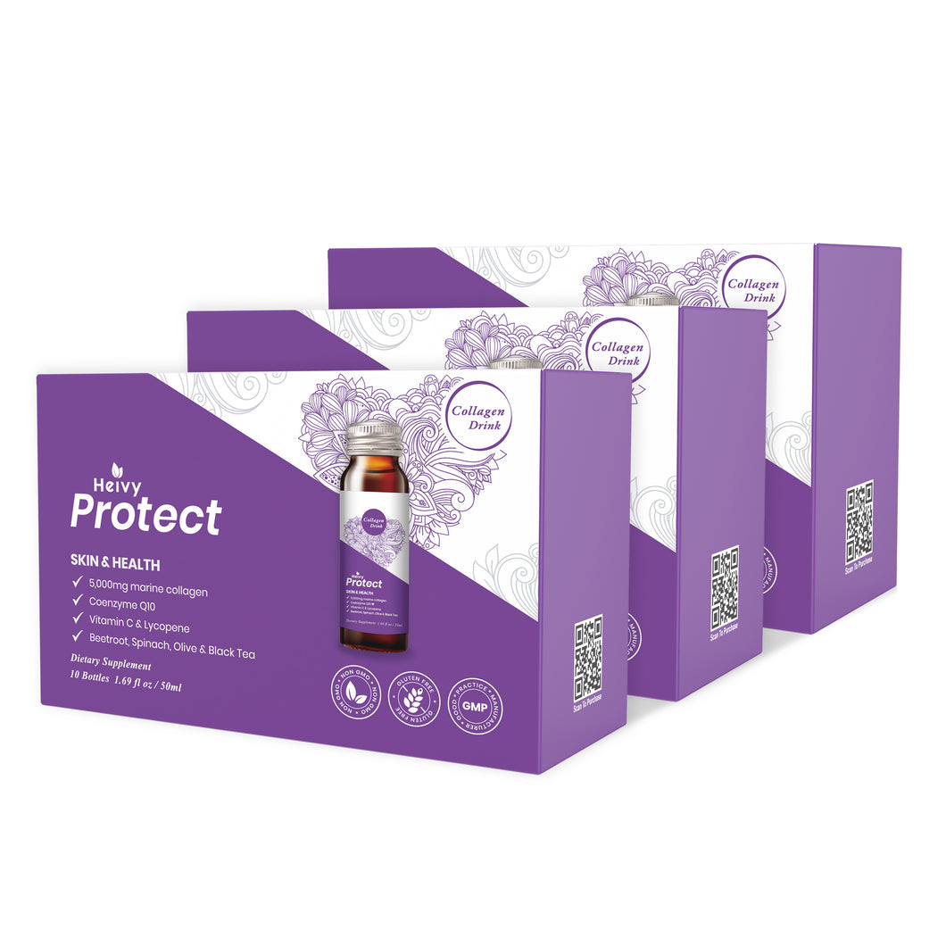 HEIVY PROTECT Collagen drink - Energy Booster (3 Boxes)