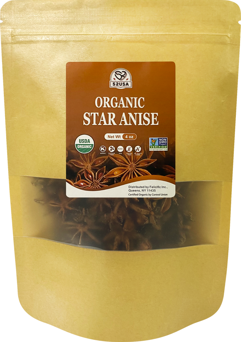 52USA Organic Star Anise Whole Pastafina