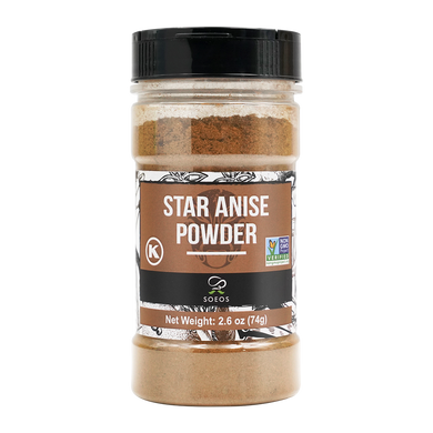Soeos Star Anise Powder, 2.6 oz (74g)