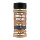 Soeos Organic Star Anise Powder, 1.3 oz (37g)