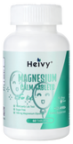 Heivy Kids Calming Supplement, Contains Magnesium Glycinate 100mg & Vitamin B6, Support Calm & Relax, Calm Mind and Body, Berry Flavor for Age 4+ (60 Servings), Vegan, Gluten-Free, Made in USA