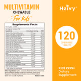 Heivy Multivitamin Chewable Tablets - SUPPORTS HEALTH AND DEVELOPMENT (For kids)