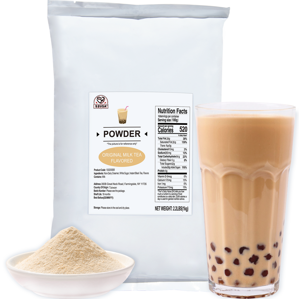 52USA Strawberry Thai Tea Kit: Strawberry Popping Boba + Thai Tea Powder – DIY Southeast Asian Bubble Tea Set