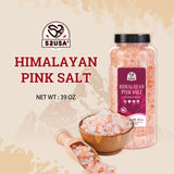 52USA Grinder Refill Trio: Fine Pink Salt 39 oz + Coarse White Salt 39 oz + Whole Black Peppercorns 18 oz – 3-Bottle Seasoning Set