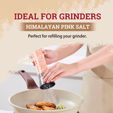 52USA Grinder Refill Trio: Fine Pink Salt 39 oz + Coarse White Salt 39 oz + Whole Black Peppercorns 18 oz – 3-Bottle Seasoning Set