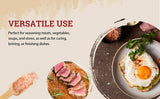 52USA Grinder Refill Trio: Fine Pink Salt 39 oz + Coarse White Salt 39 oz + Whole Black Peppercorns 18 oz – 3-Bottle Seasoning Set
