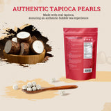 52USA Mango Bubble Tea Duo Kit: Popping Boba (500g) & Black Tapioca Pearls (2 Pack) – Must-Have Mango Drink DIY Set