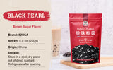 52USA Mango Bubble Tea Duo Kit: Popping Boba (500g) & Black Tapioca Pearls (2 Pack) – Must-Have Mango Drink DIY Set
