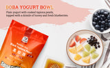 52USA Mango Bubble Tea Duo Kit: Popping Boba (500g) & Black Tapioca Pearls (2 Pack) – Must-Have Mango Drink DIY Set