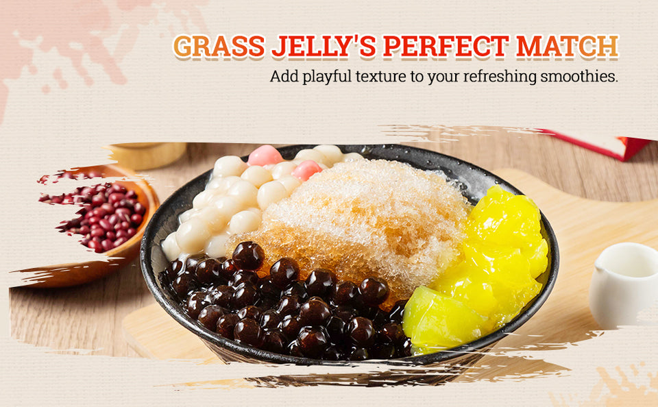 52USA Mango Bubble Tea Duo Kit: Popping Boba (500g) & Black Tapioca Pearls (2 Pack) – Must-Have Mango Drink DIY Set