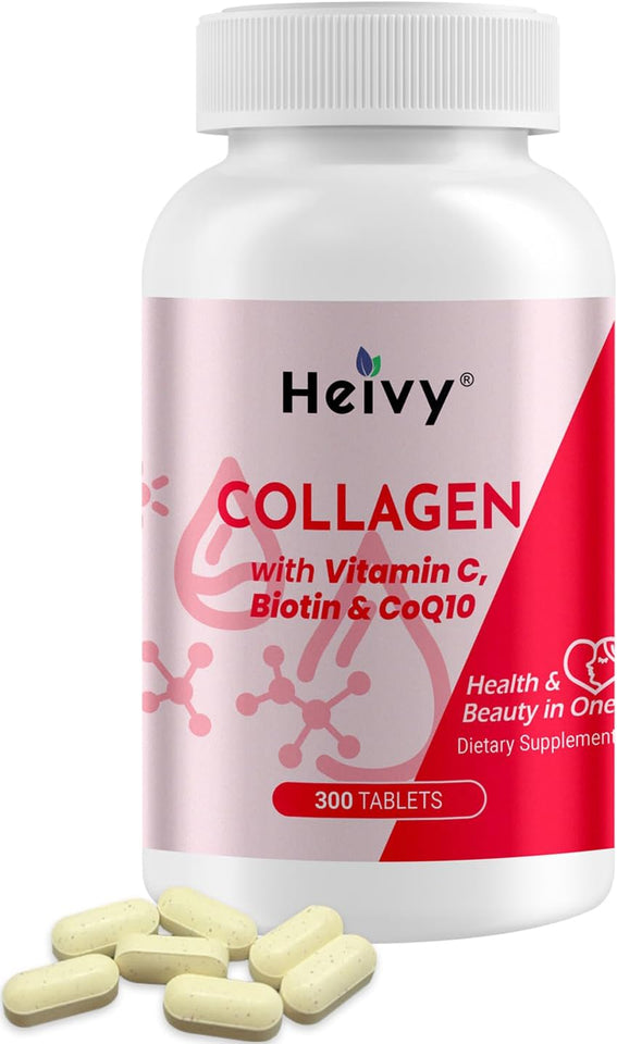 Heivy Collagen Peptides Powder – Hydrolyzed Collagen for Skin, Hair & Nails | Gluten-Free