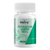 Heivy Potassium Iodide 130mg - 120 Tablets – Pills for Emergency Use, Thyroid & Immunity Support – Potassium Supplements– Made in USA