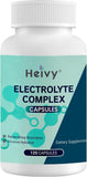 Heivy Pure Electrolytes Complex Capsules – 7-in-1 Hydration & Muscle Support, Vegan, Allergen-Free, 120 Capsules (US GMP Certified)