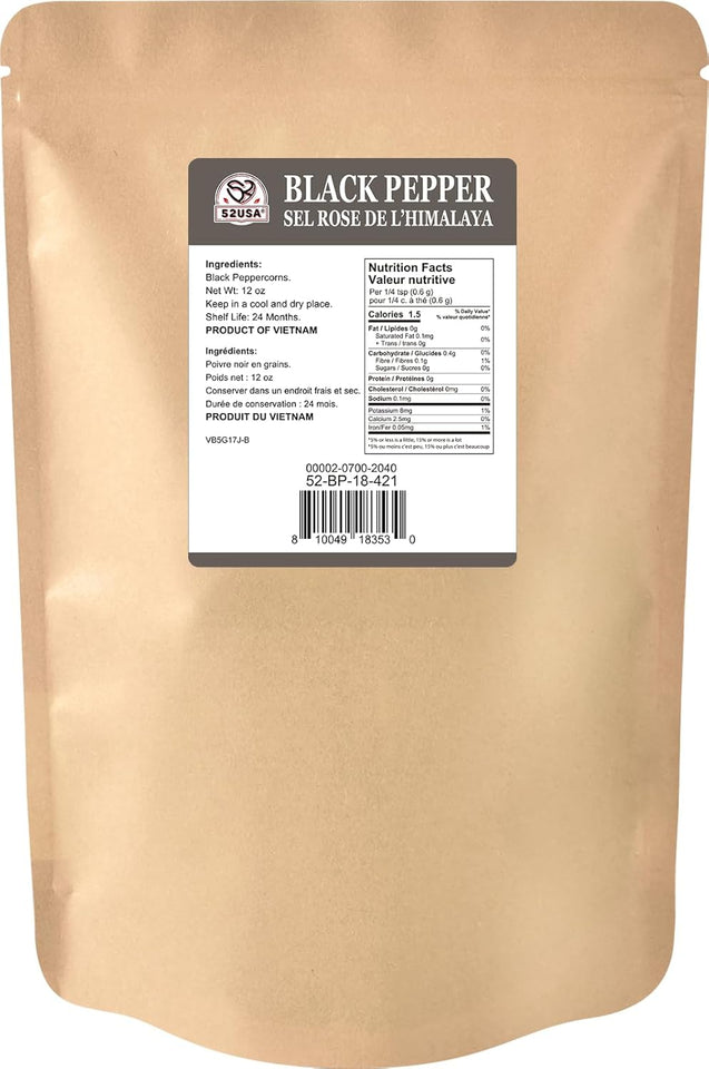 52usa Black Pepper 12oz