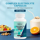 Heivy Pure Electrolytes Complex Capsules – 7-in-1 Hydration & Muscle Support, Vegan, Allergen-Free, 120 Capsules (US GMP Certified)