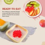 52USA Fruit Popping Boba 3-Flavor Variety Pack: Passion Fruit, strawberry & Mango (500g Each) – Must-Have DIY Boba Topping Kit
