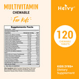 Heivy Multivitamin with Iron - CHEWABLE TABLETS FOR GROWTH & VITALITY(For kids)