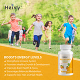 Heivy Multivitamin with Iron - CHEWABLE TABLETS FOR GROWTH & VITALITY(For kids)