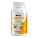 Heivy Multivitamin with Iron - CHEWABLE TABLETS FOR GROWTH & VITALITY(For kids)