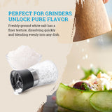 52USA Grinder Refill Trio: Fine Pink Salt 39 oz + Coarse White Salt 39 oz + Whole Black Peppercorns 18 oz – 3-Bottle Seasoning Set