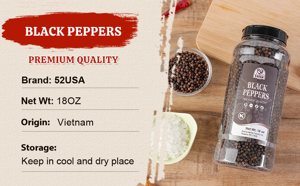52USA Grinder Refill Trio: Fine Pink Salt 39 oz + Coarse White Salt 39 oz + Whole Black Peppercorns 18 oz – 3-Bottle Seasoning Set