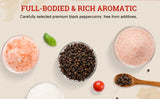 52USA Grinder Refill Trio: Fine Pink Salt 39 oz + Coarse White Salt 39 oz + Whole Black Peppercorns 18 oz – 3-Bottle Seasoning Set