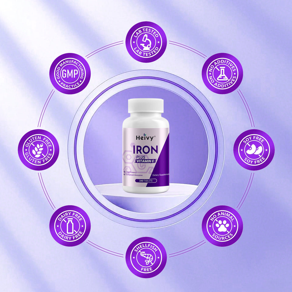 Heivy Iron Plus Vitamin C - ENERGY BOOSTER & IMMUNE SUPPORT