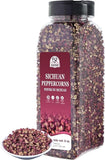 52USA Sichuan Peppercorns, Szechuan Peppercorns 8oz Bottle –Authentic Whole Red Sichuan Pepper, Strong Flavor with Tingly Numbness, Essential Spice for Mapo Tofu, Kung Pao Chicken, Asian Cuisine