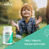 Heivy Kids Calming Supplement, Contains Magnesium Glycinate 100mg & Vitamin B6, Support Calm & Relax, Calm Mind and Body, Berry Flavor for Age 4+ (60 Servings), Vegan, Gluten-Free, Made in USA