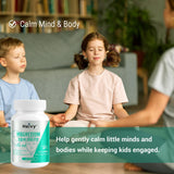 Heivy Kids Calming Supplement, Contains Magnesium Glycinate 100mg & Vitamin B6, Support Calm & Relax, Calm Mind and Body, Berry Flavor for Age 4+ (60 Servings), Vegan, Gluten-Free, Made in USA