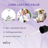 Heivy High Potency Biotin & Collagen 70,000 mcg Liquid Drops for Women, Hair Growth Support, Strong Skin Nails - Made in USA - 50mL