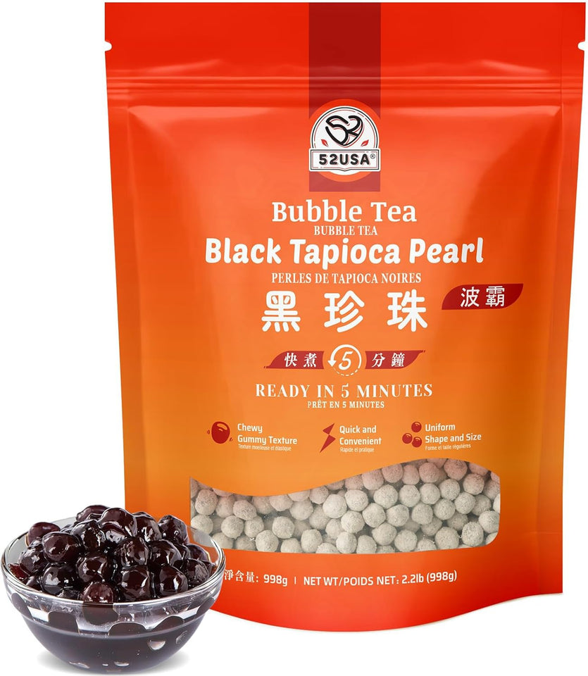 52usa Bubble Tea Black Tapioca Pearl 2.2 LB