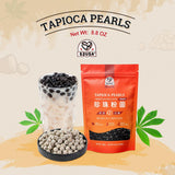 52usa Boba Tapioca Pearl, Black Sugar Flavor, Ready in 5 Minutes, 8.8 Oz.