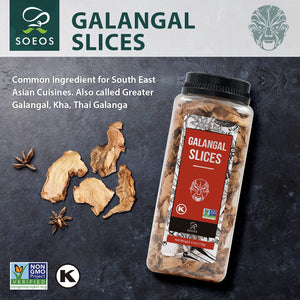 Soeos Galangal Slice, 6 oz