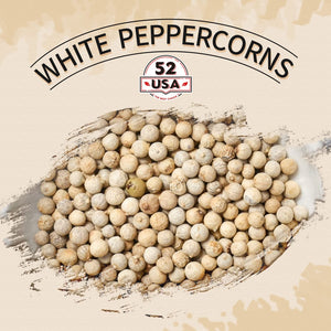 52USA Whole White Peppercorns