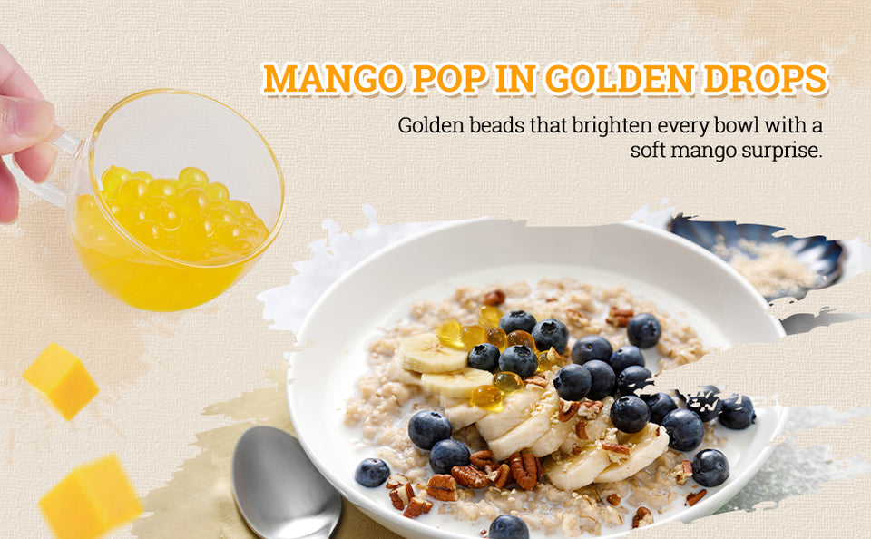 52USA Popping Boba Duo: Passion Fruit + Mango 3.2kg Each – Tropical Bursting Pearls for Bubble Tea & Summer Drinks