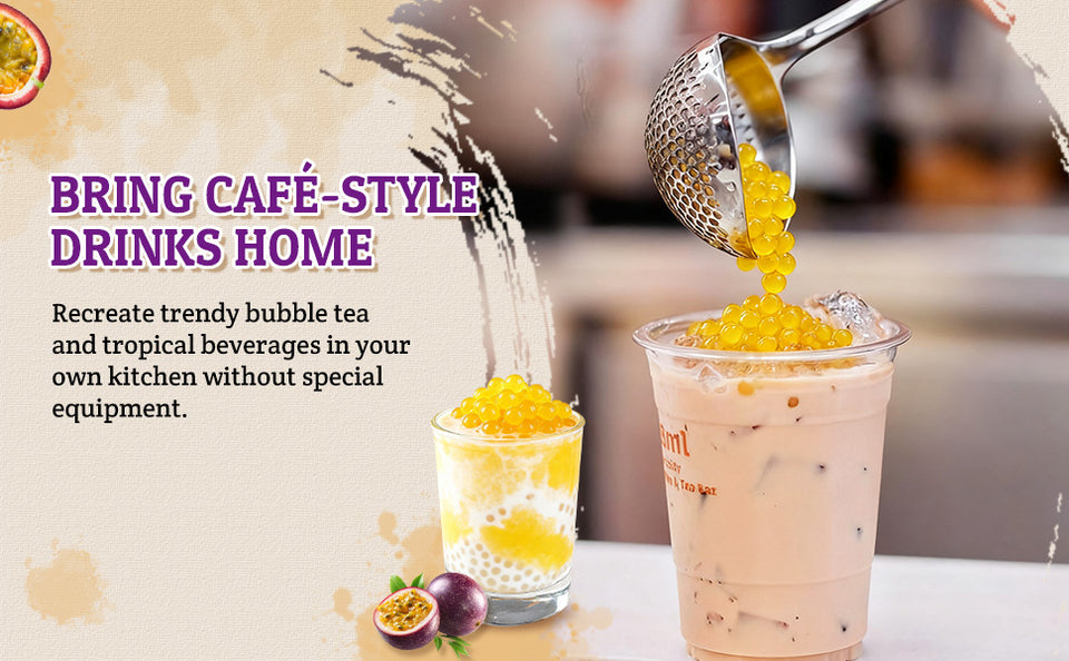 52USA Popping Boba Duo: Passion Fruit + Mango 3.2kg Each – Tropical Bursting Pearls for Bubble Tea & Summer Drinks
