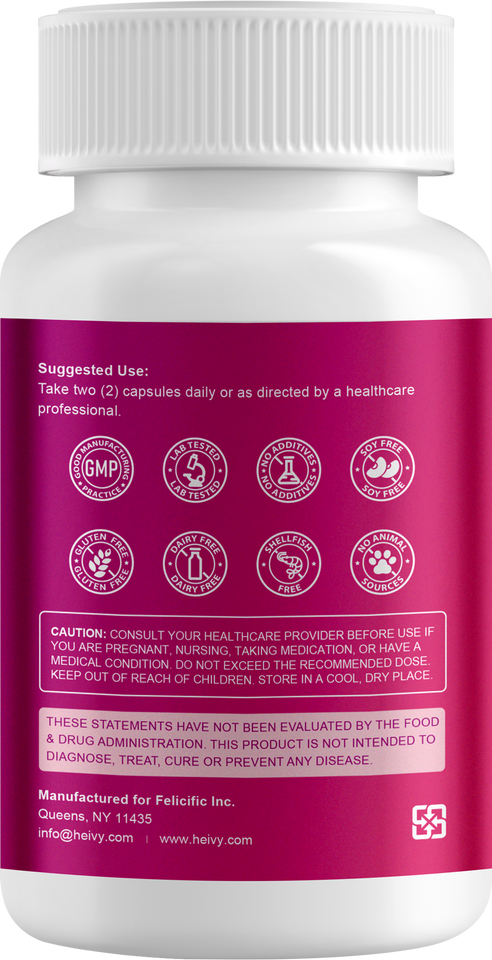 Heivy Potassium Supplement – 120 Capsules
